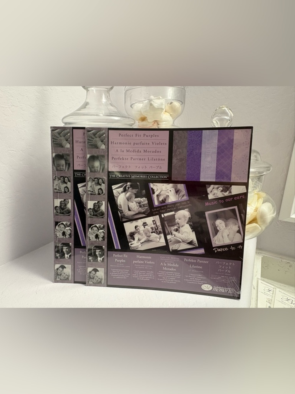 2 Creative Memories SHADES OF PURPLE Photo Mounting Paper Pack NIP